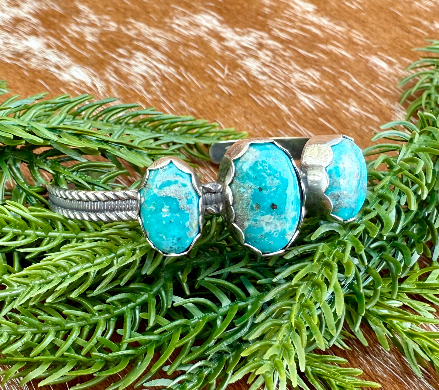 White Water Turquoise cuff bracelet