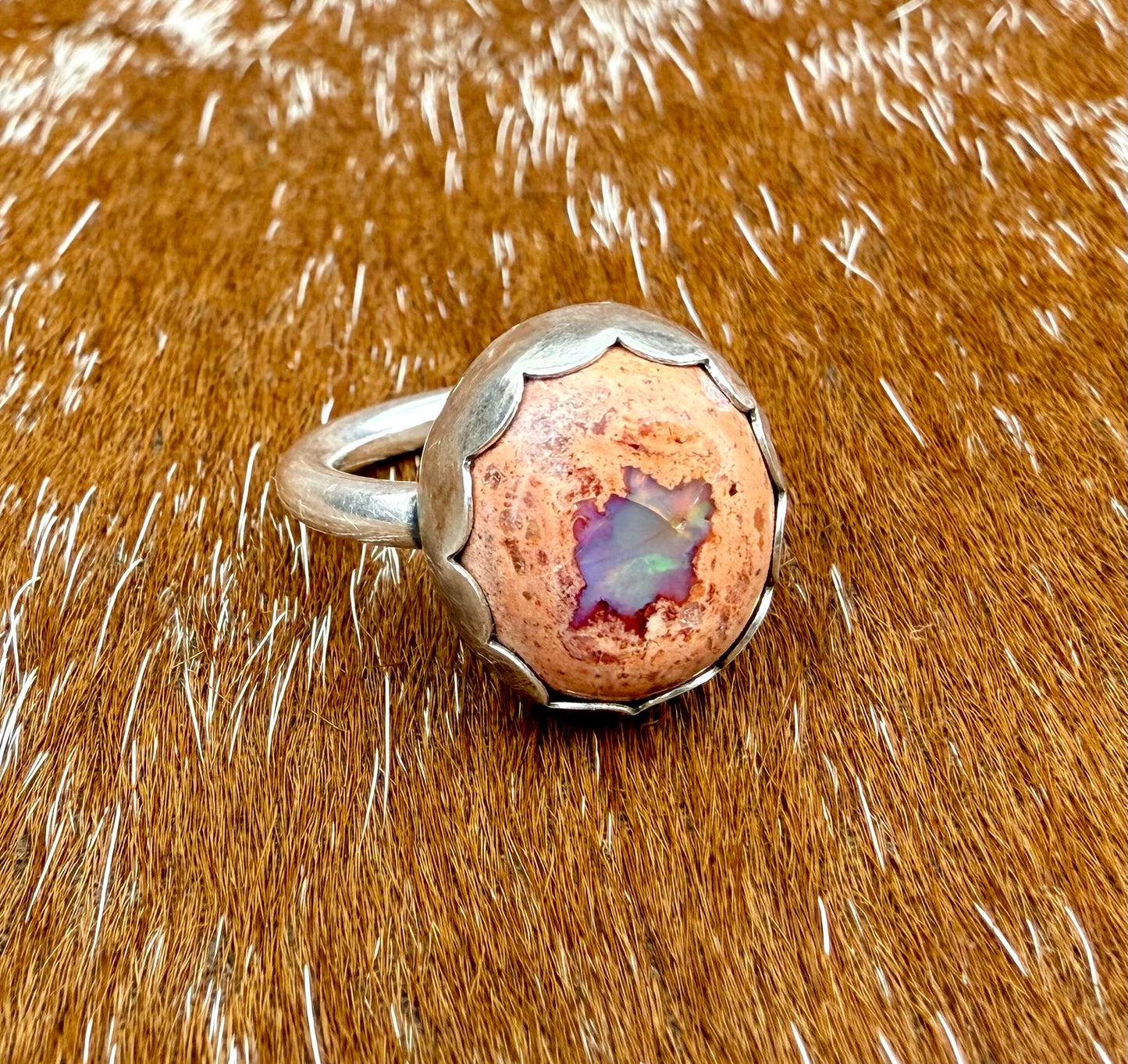 Mexican Fire Opal ring