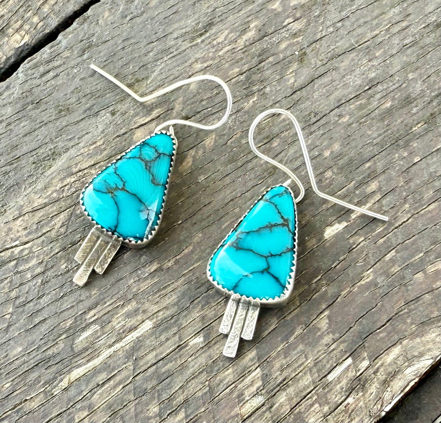 Moon River Turquoise Dangle Earrings