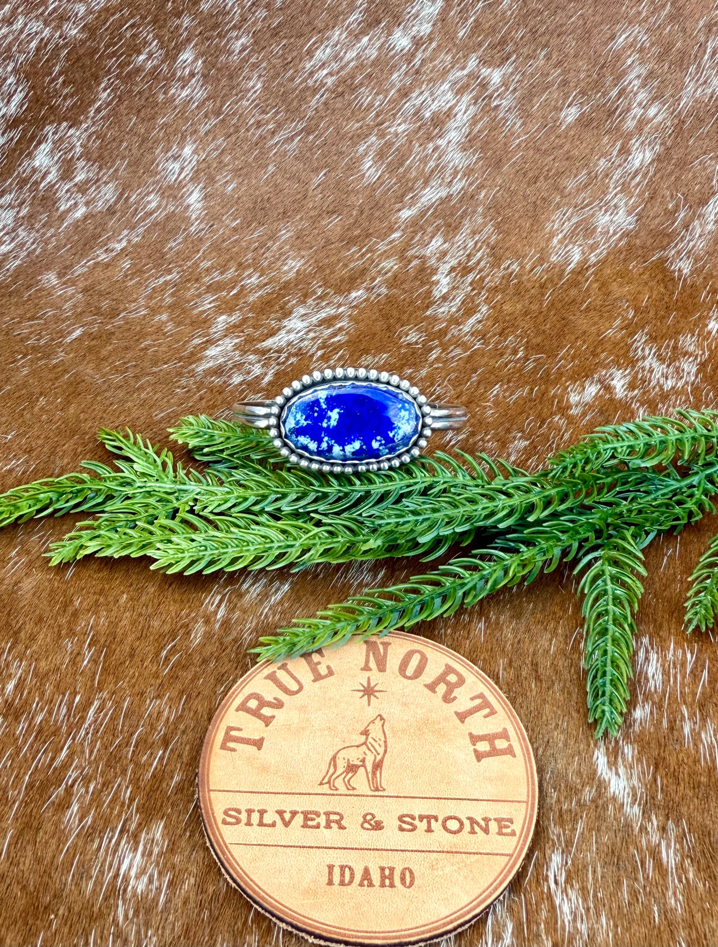 Blue Lapis cuff bracelet