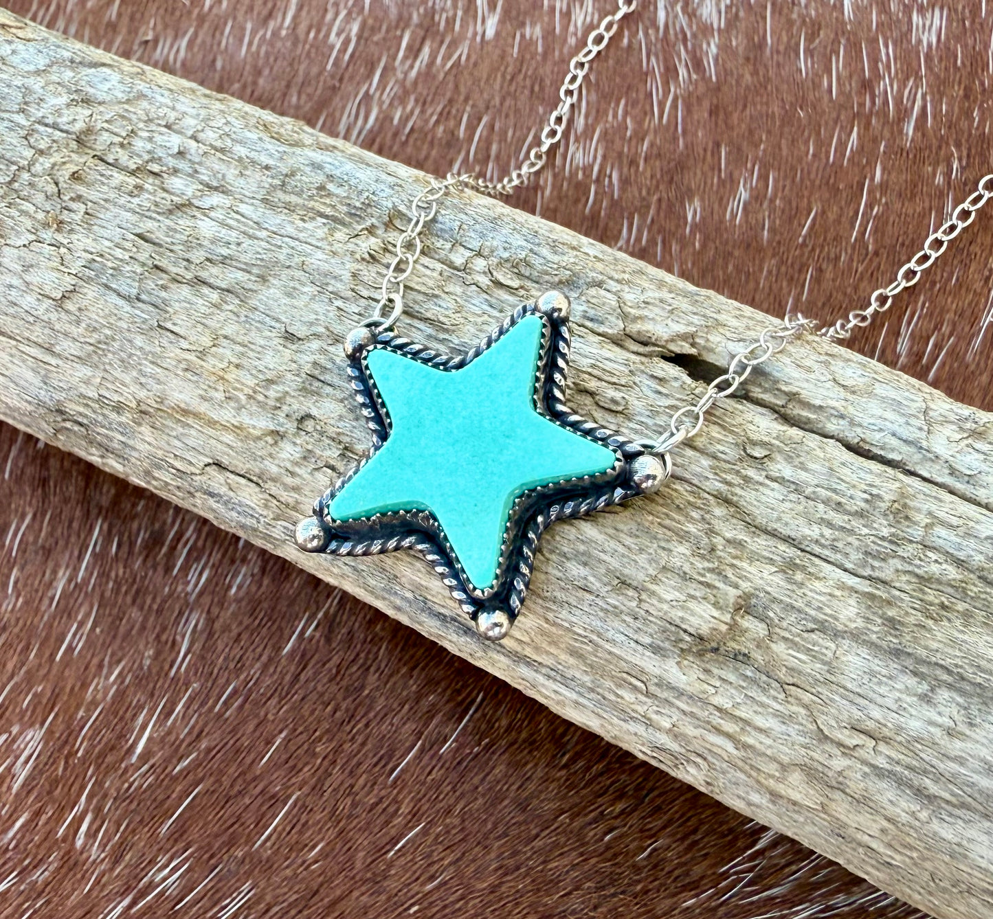 Chilean Turquoise Star Necklace