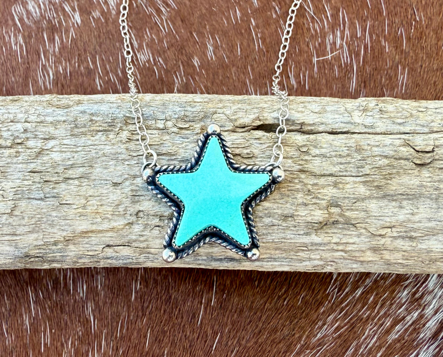 Chilean Turquoise Star Necklace
