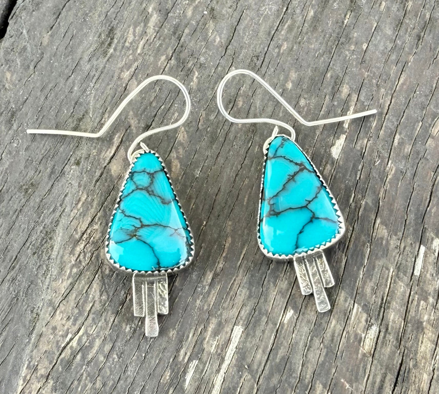 Moon River Turquoise Dangle Earrings