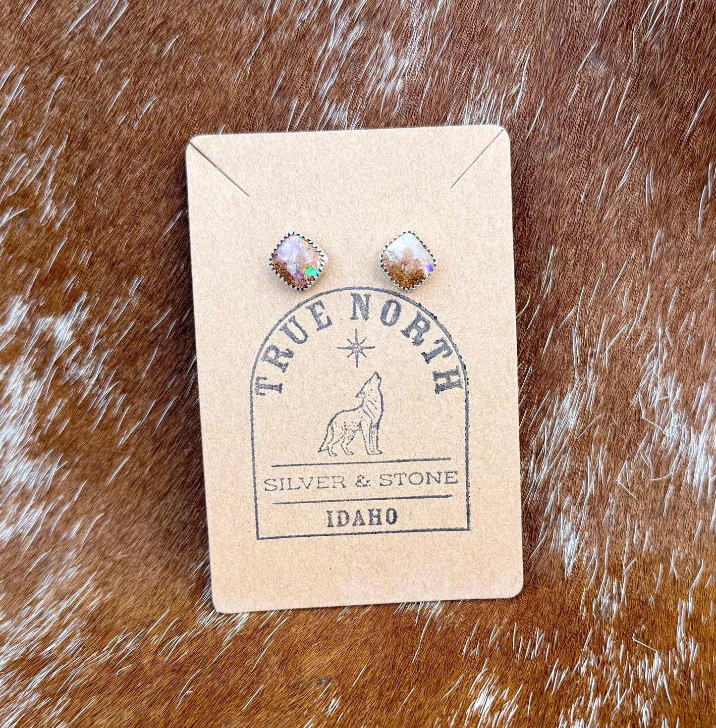 Australian Fine Opal earring studs