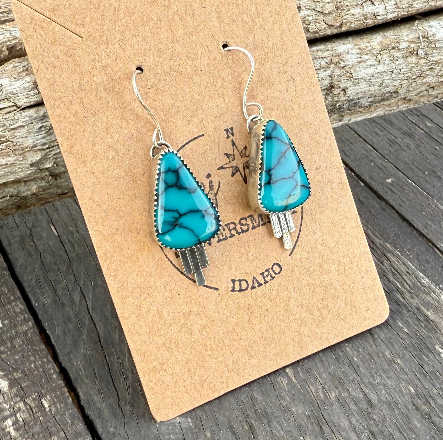 Moon River Turquoise Dangle Earrings