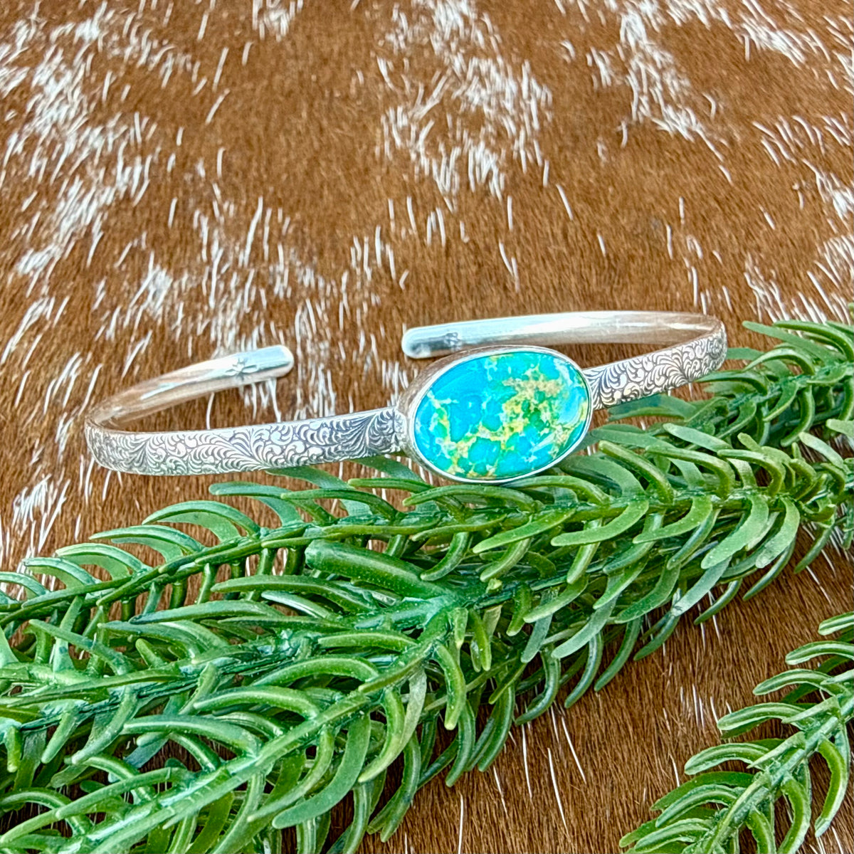 Sonoran Mountain turquoise bracelet cuff