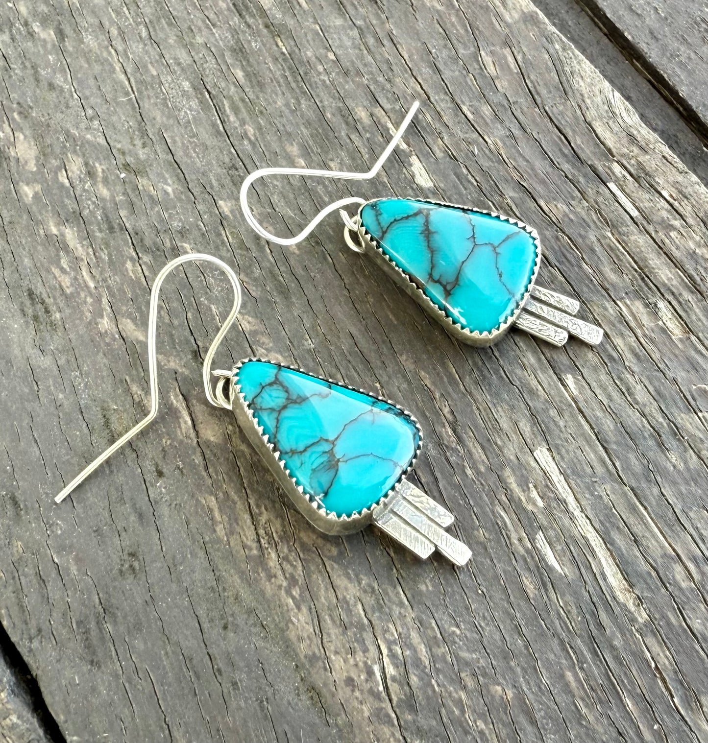 Moon River Turquoise Dangle Earrings