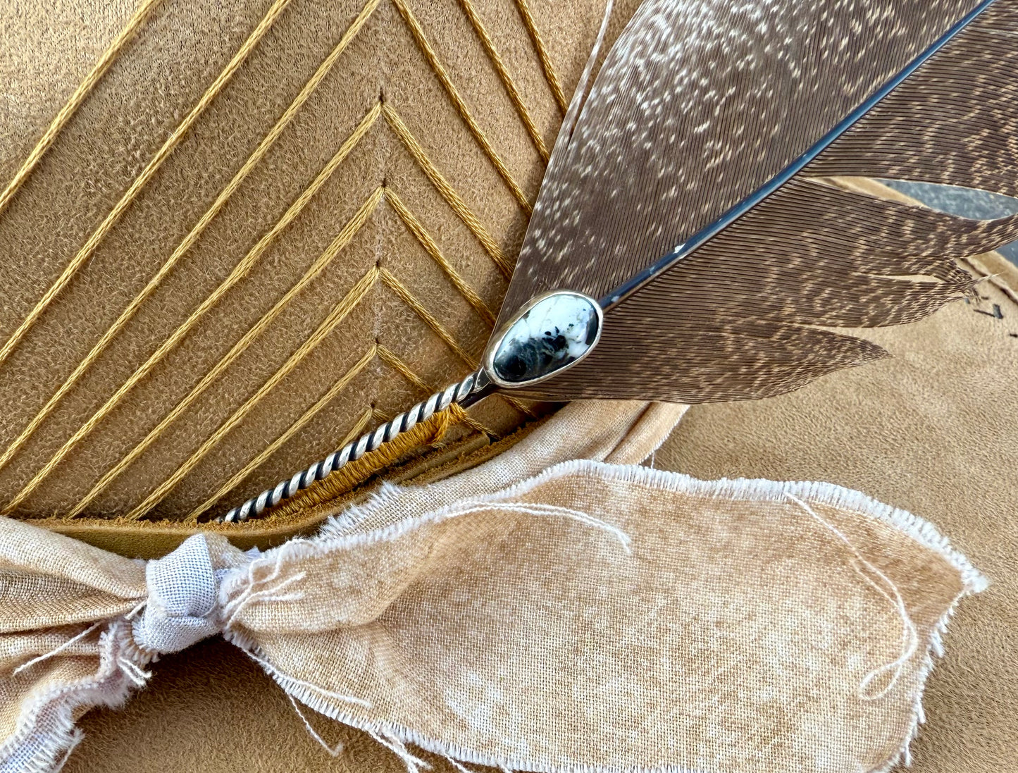 White Buffalo Hat Pin