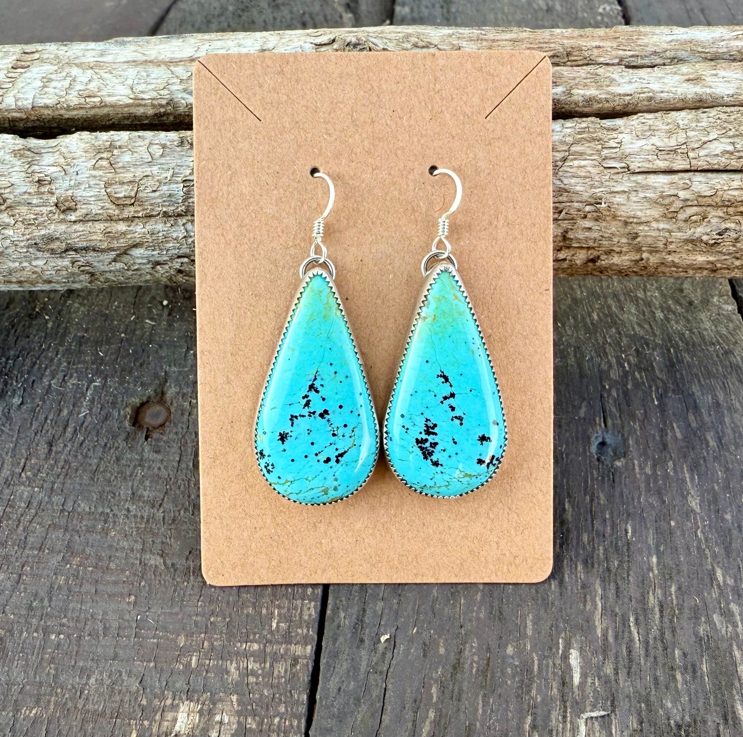 Kingman Turquoise Dangle Earrings