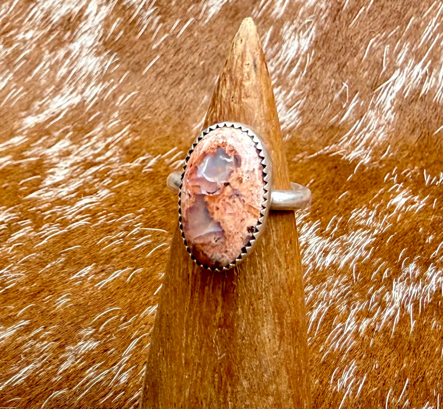Mexican Fire Opal ring