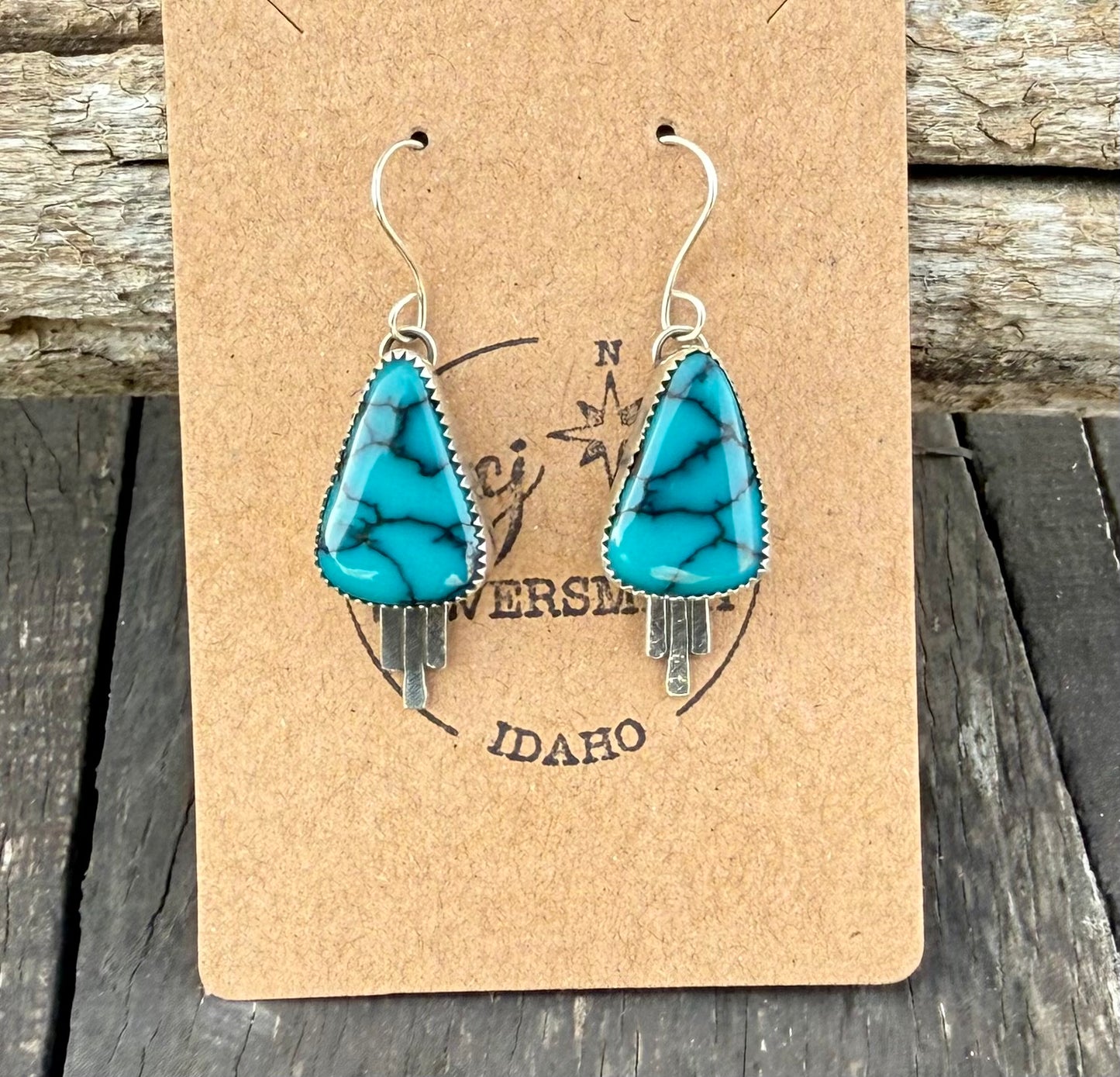 Moon River Turquoise Dangle Earrings