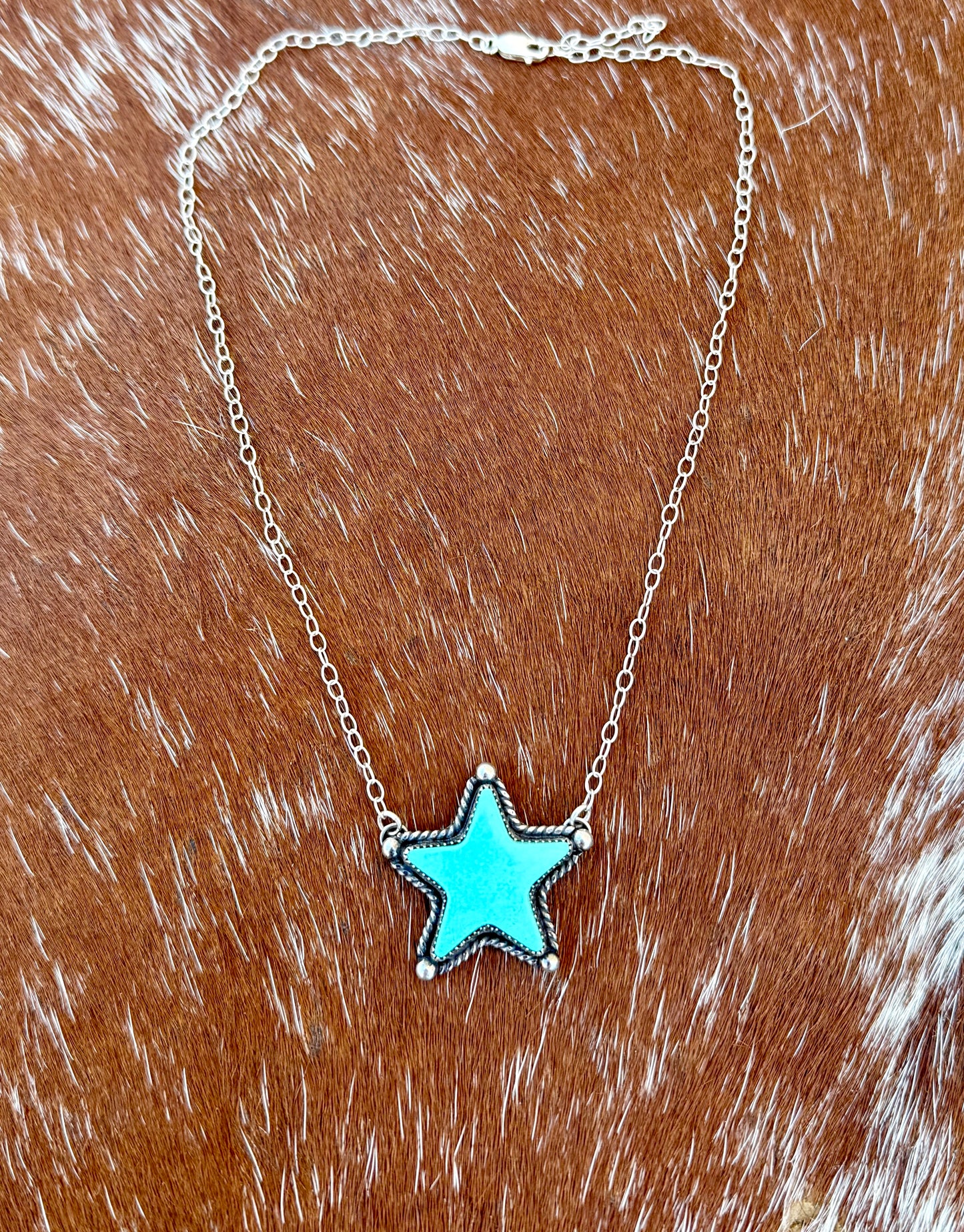 Chilean Turquoise Star Necklace