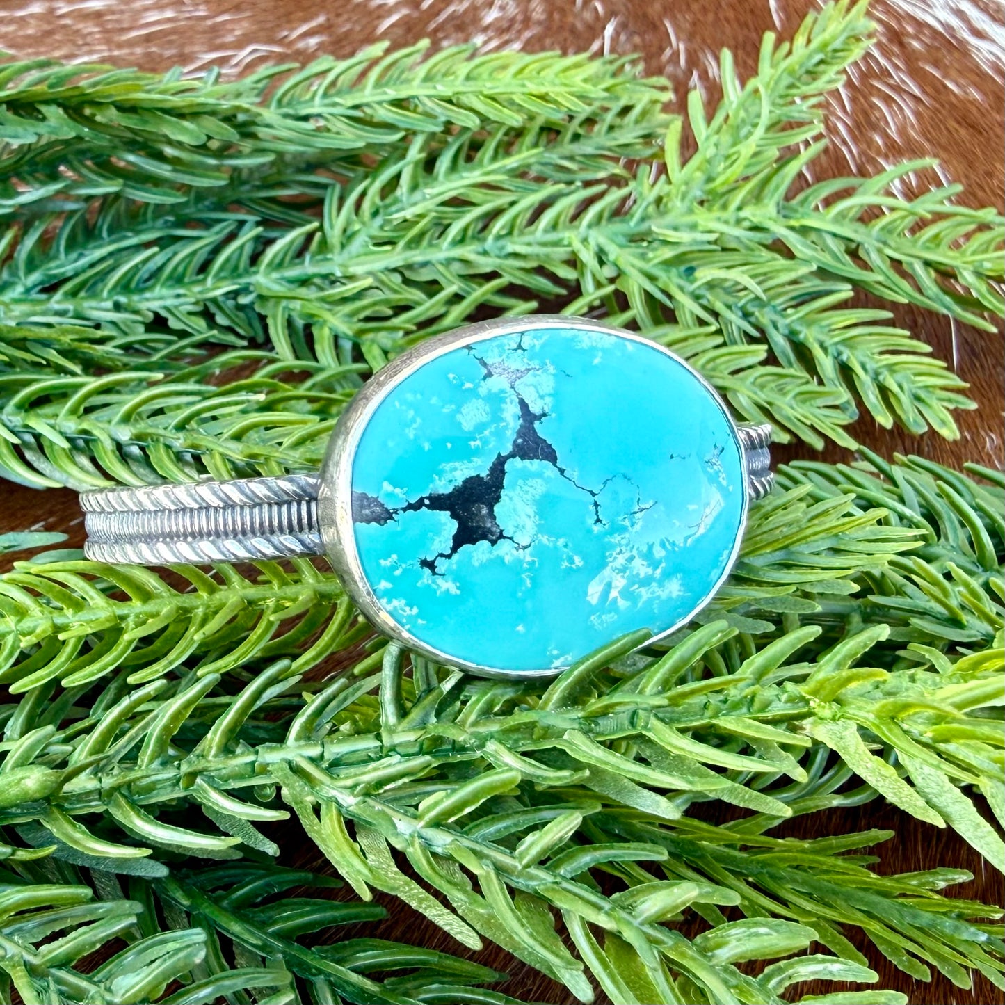 Blue Moon Turquoise cuff bracelet