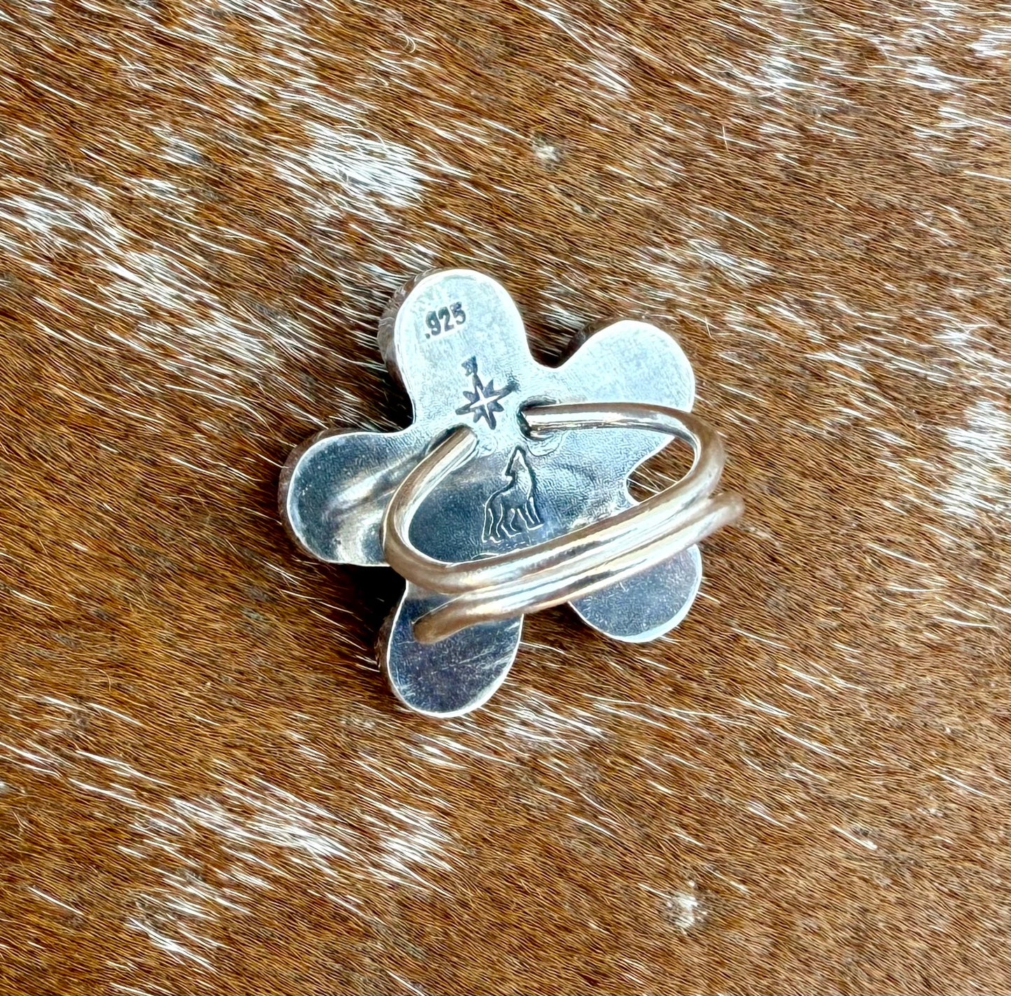 Multi Stone Sonoran Gold Turquoise Flower Ring