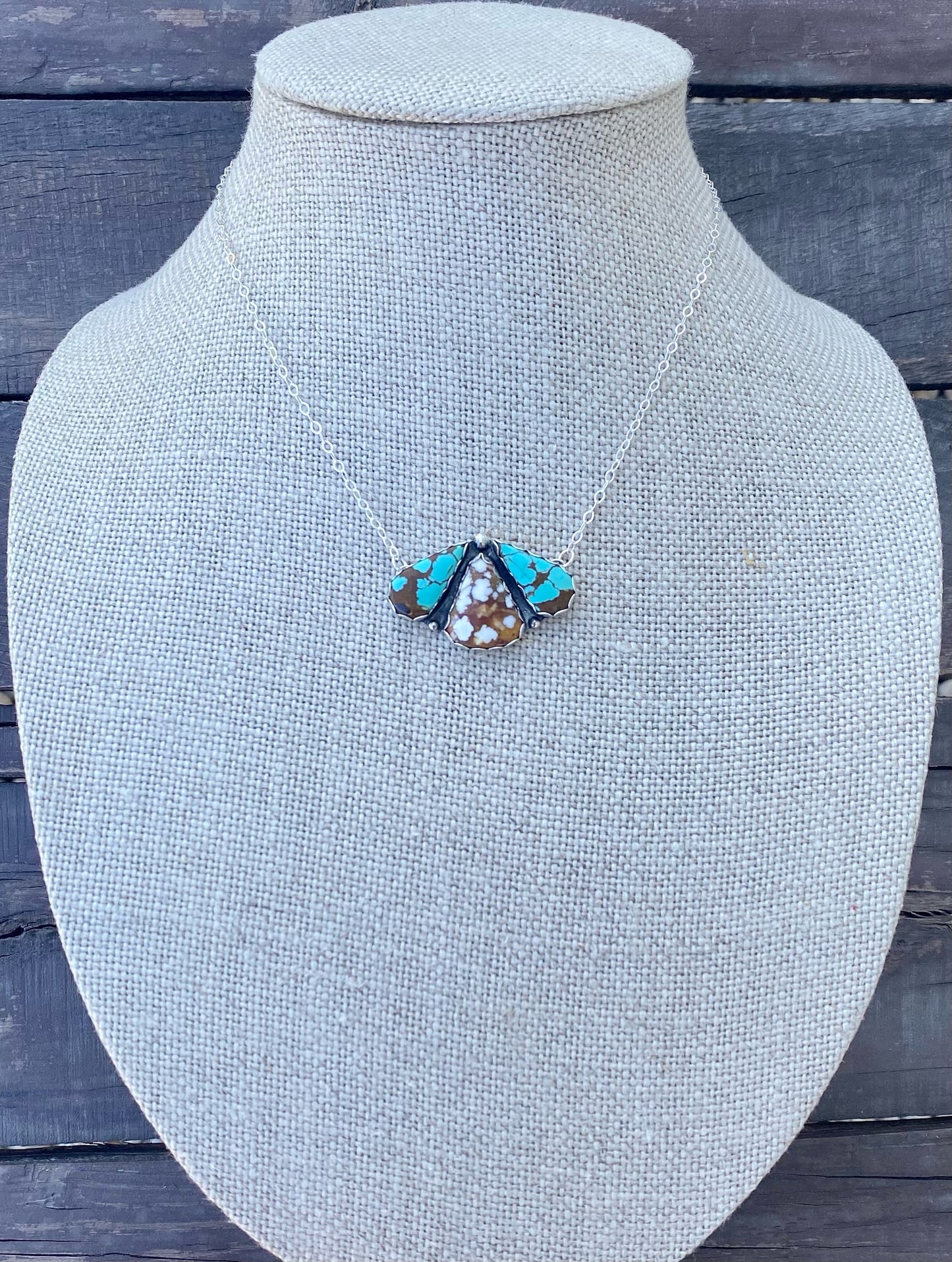 Number 8 Turquoise & Wild Horse Necklace