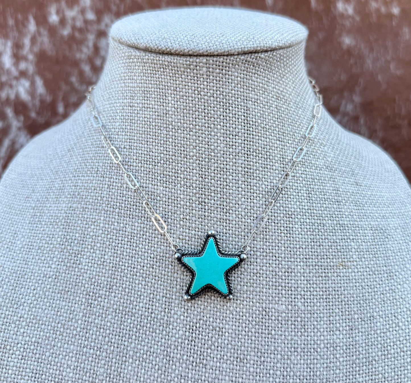 Chilean Turquoise Star Necklace