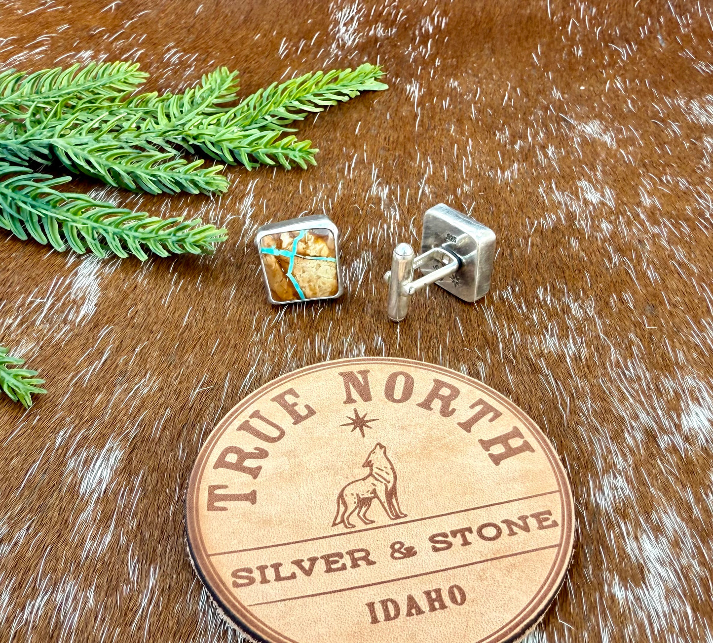 Royston Ribbon Turquoise Cufflinks