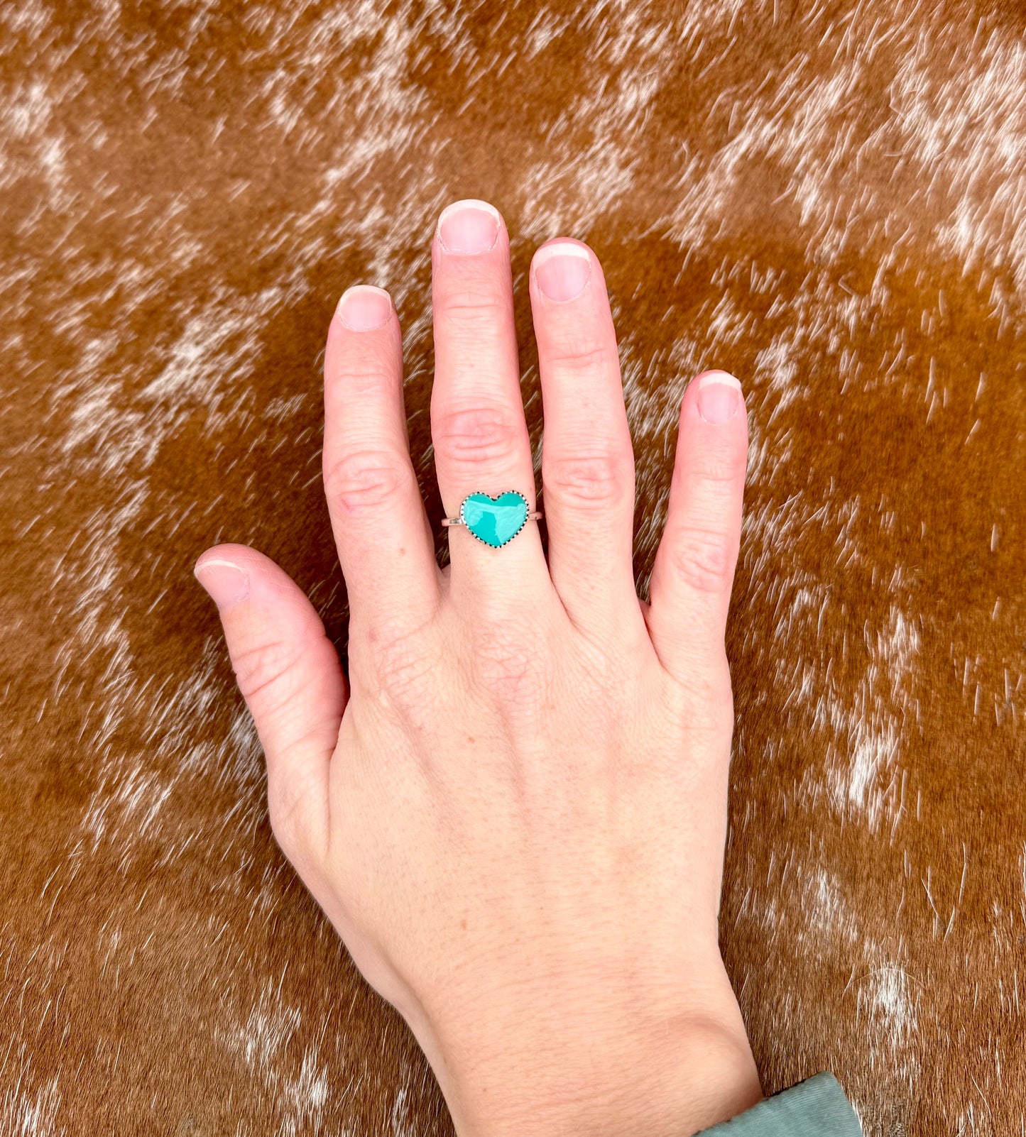 Heart Kingman Turquoise mini ring