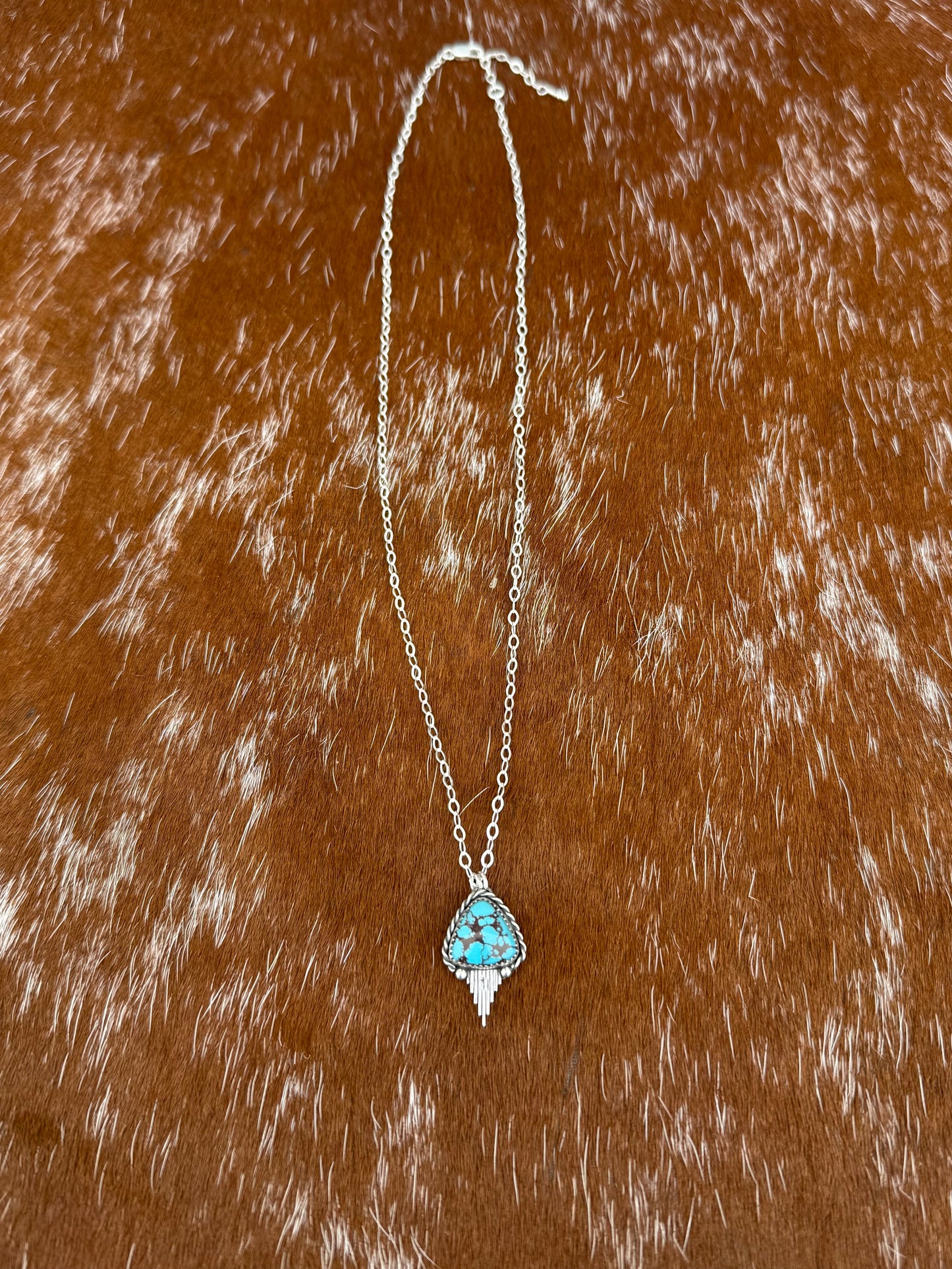 Egyptian turquoise with Silver Flare