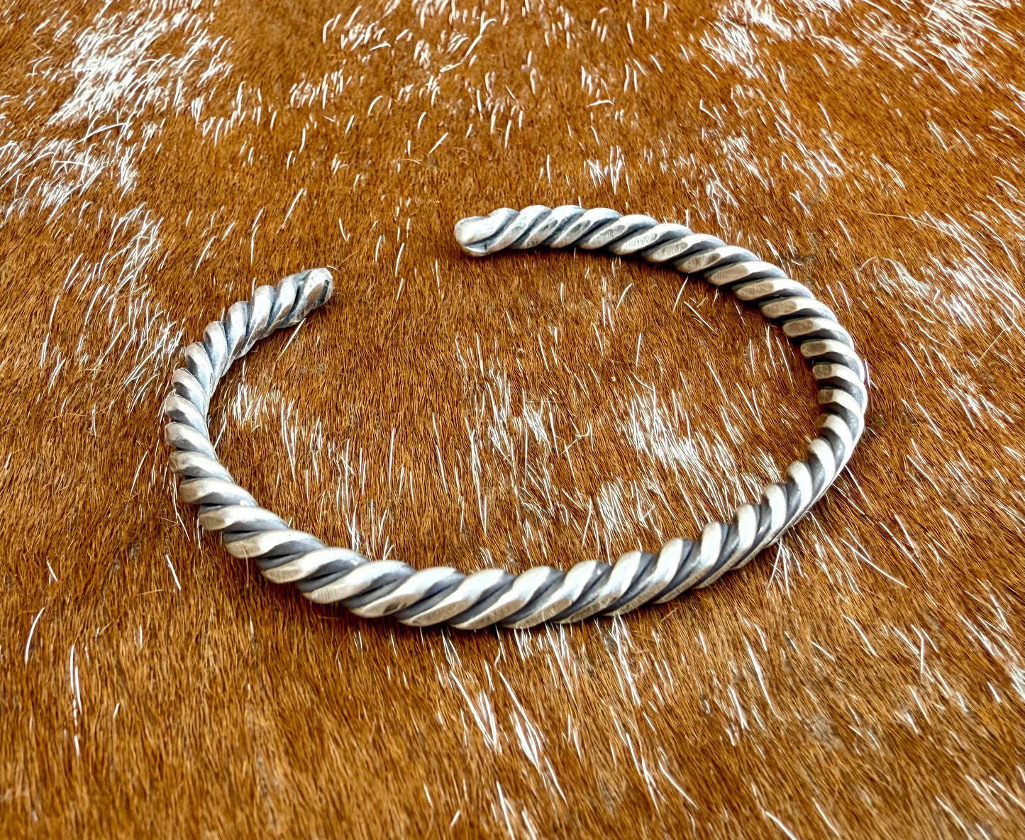 Fine Silver .999 Triple Twist cuff bracelet