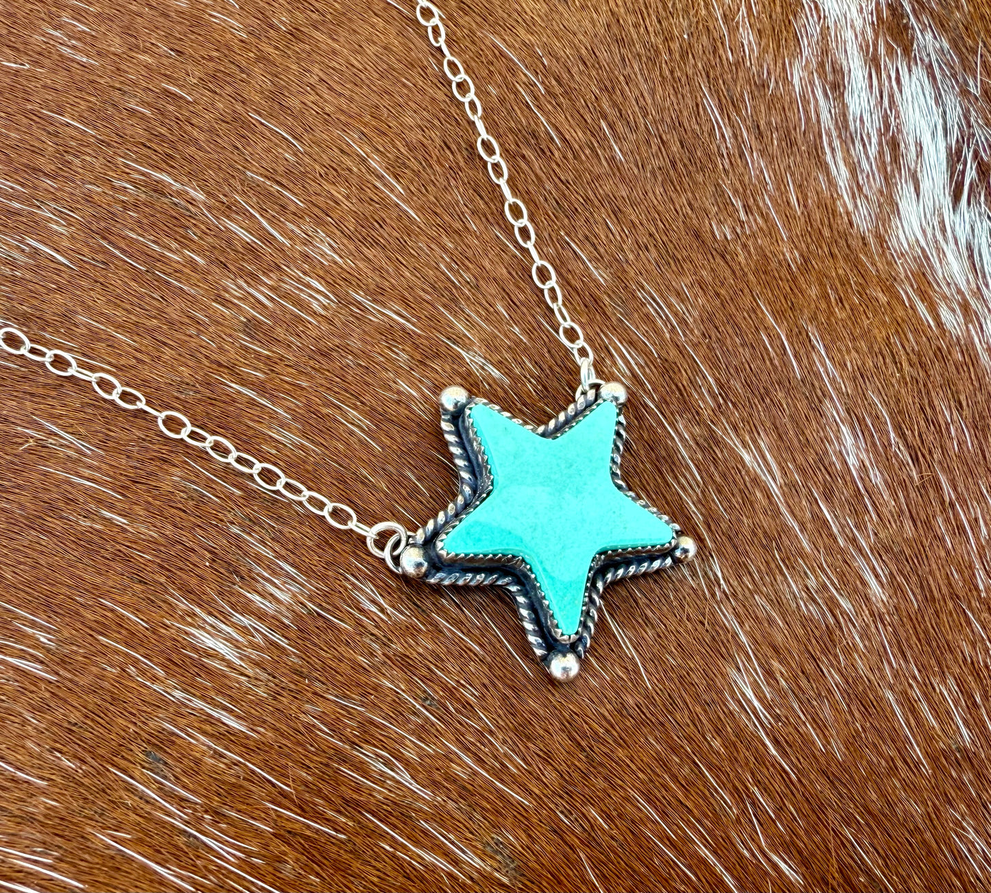 Chilean Turquoise Star Necklace
