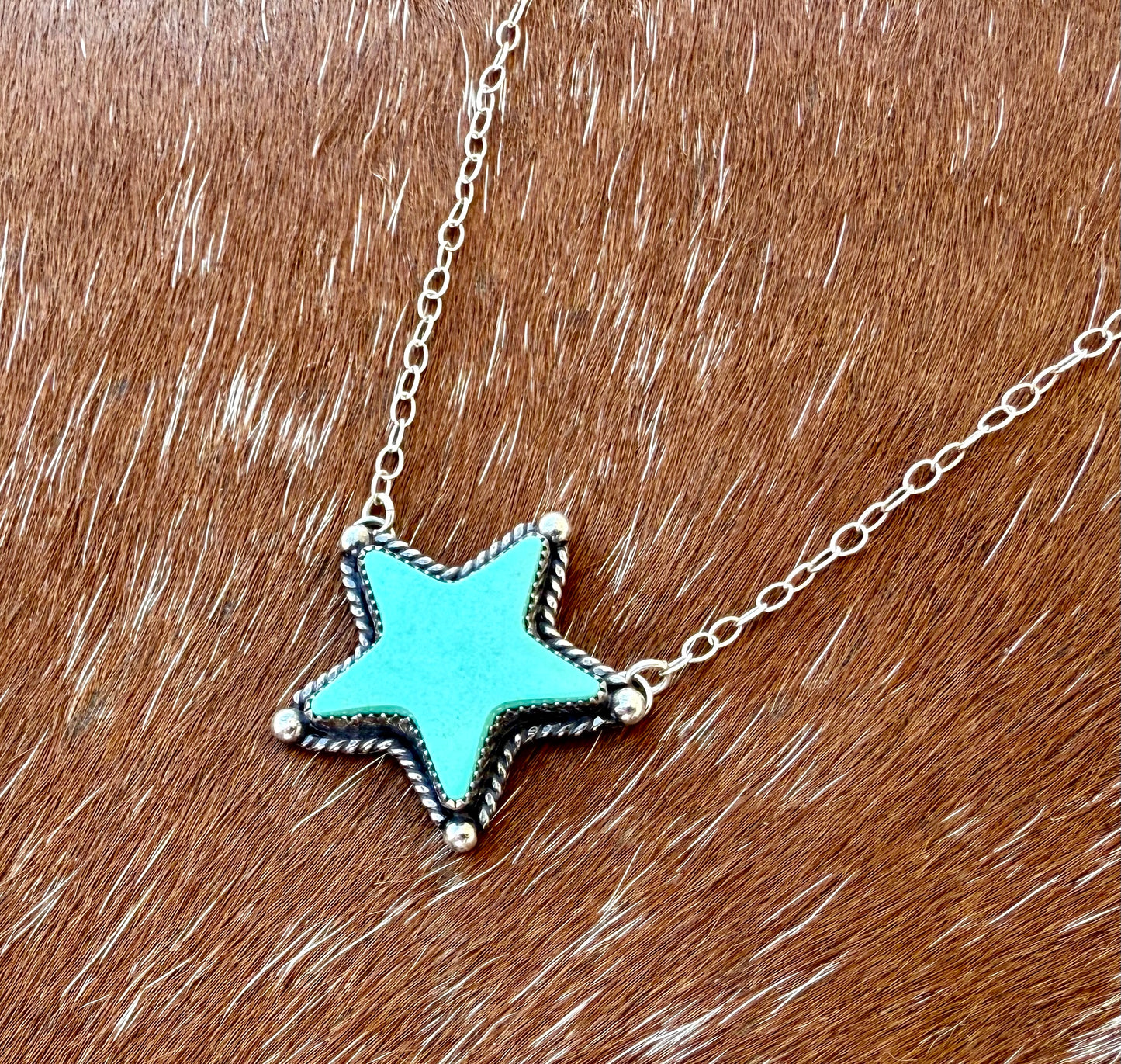 Chilean Turquoise Star Necklace