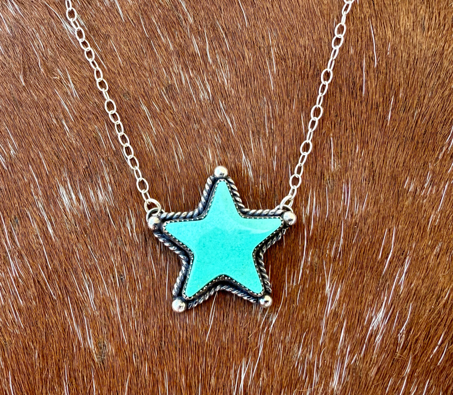 Chilean Turquoise Star Necklace