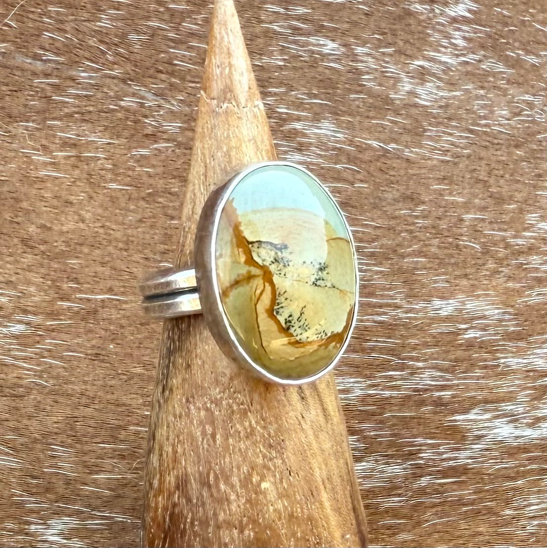 Owyhee Picture Jasper ring