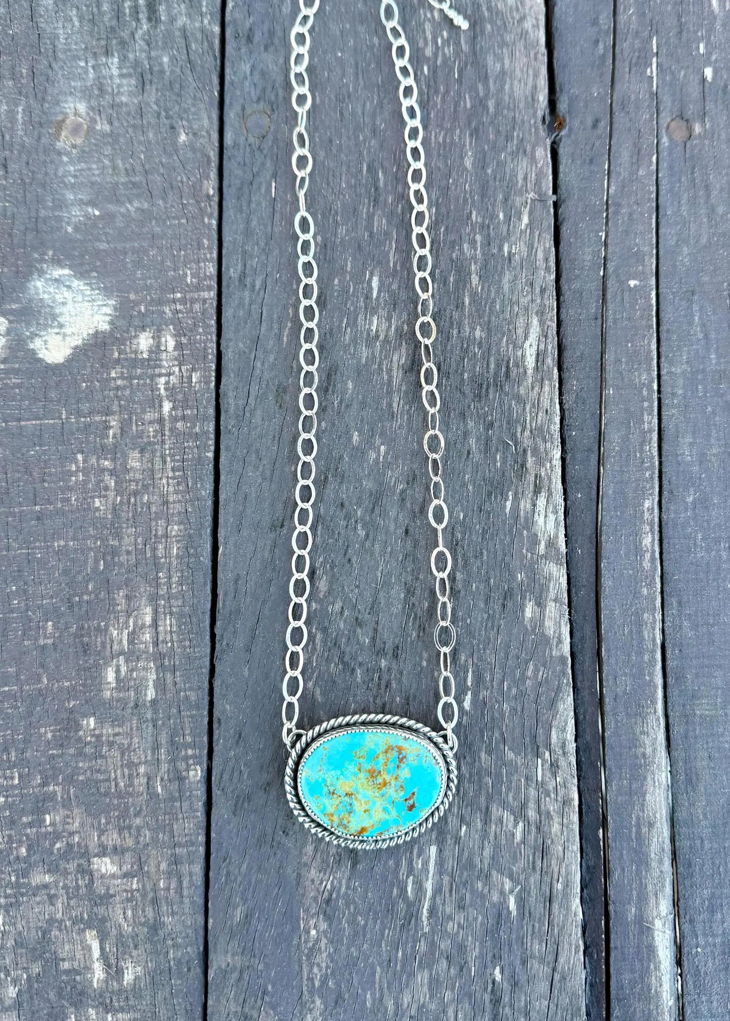 Turquoise Mountain Turquoise Pendant Necklace