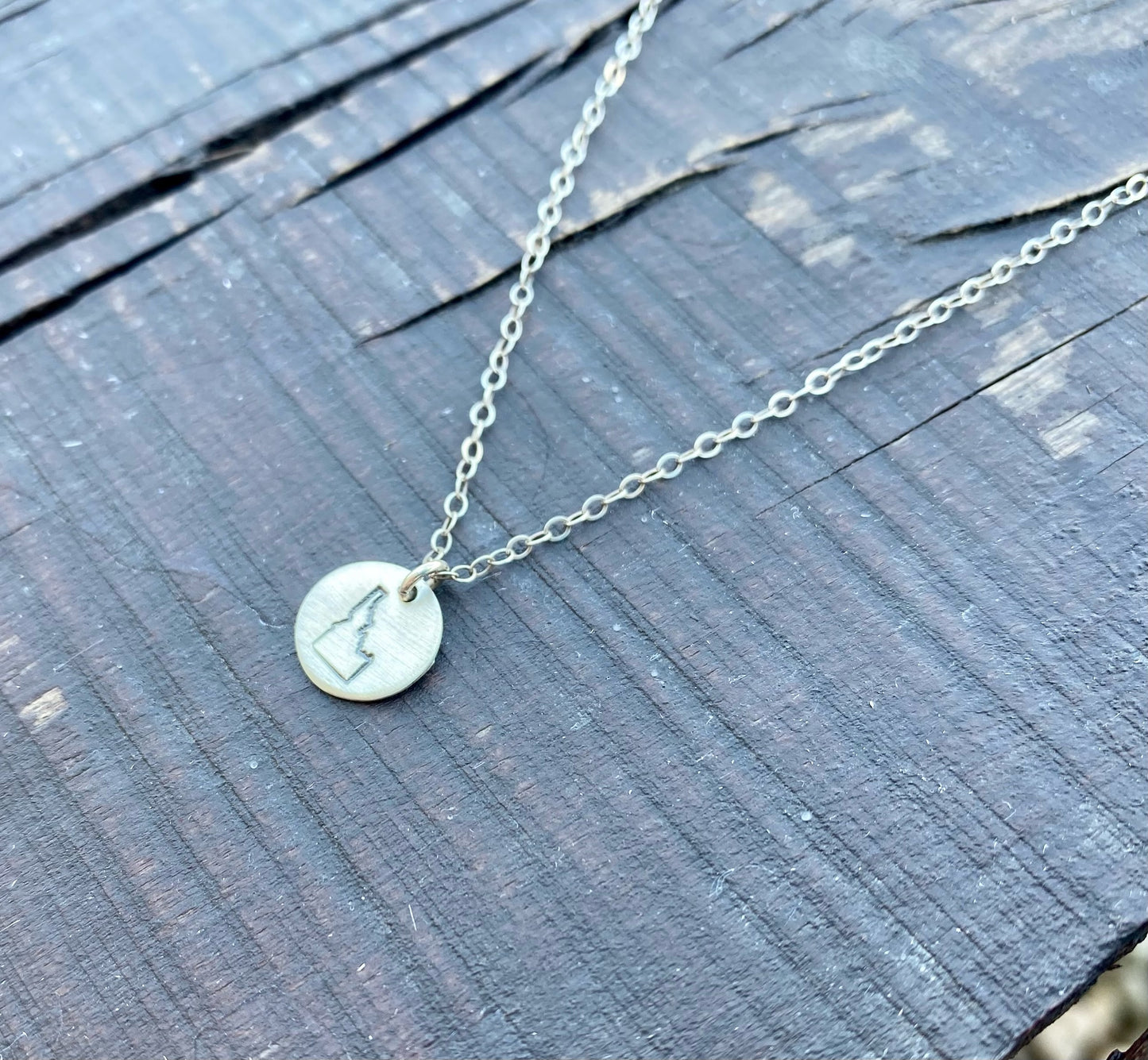 Sterling Silver Idaho State Necklce