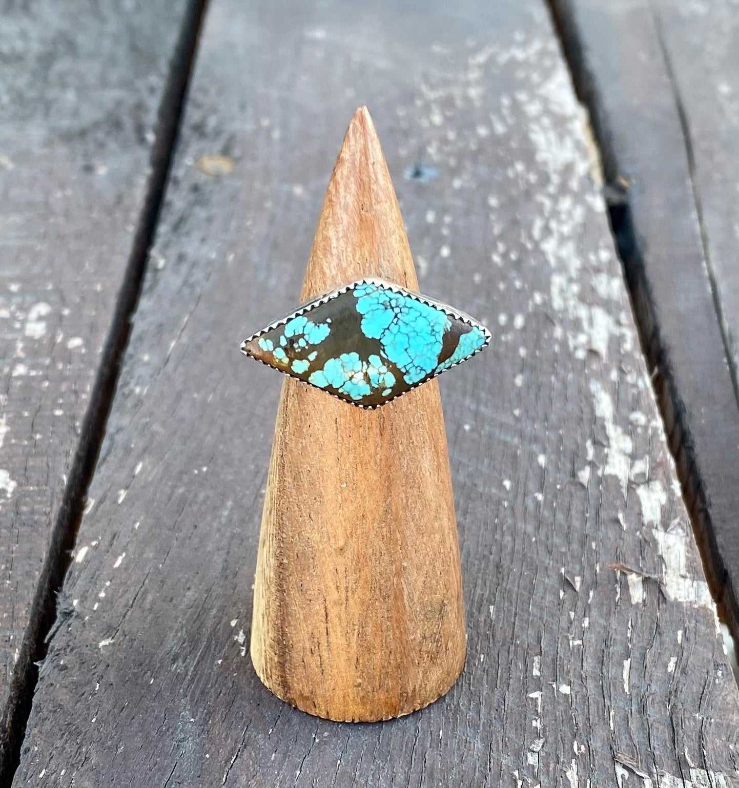 #8 Turquoise Stamped Ring