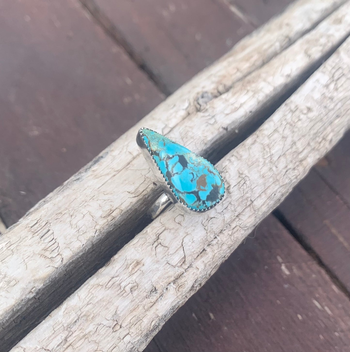 Number 8 Turquoise Ring