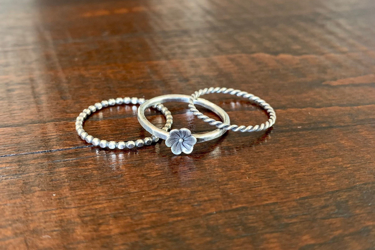 Beaded Wire Stacking Ring