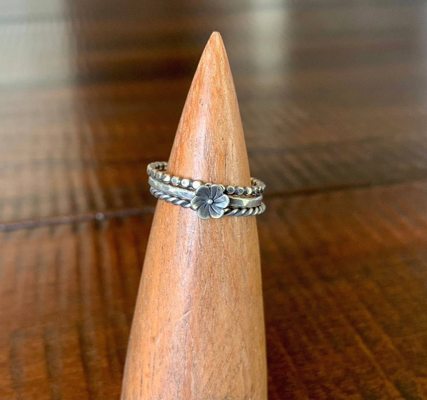 Beaded Wire Stacking Ring