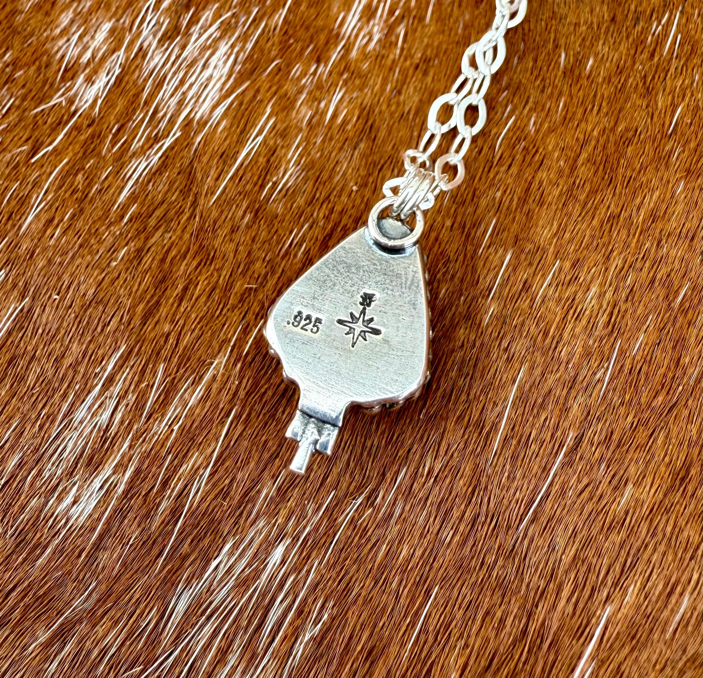 Mexican Fire Opal necklace with silver flare