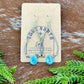 Golden Hills Turquoise teardrop dangle earrings