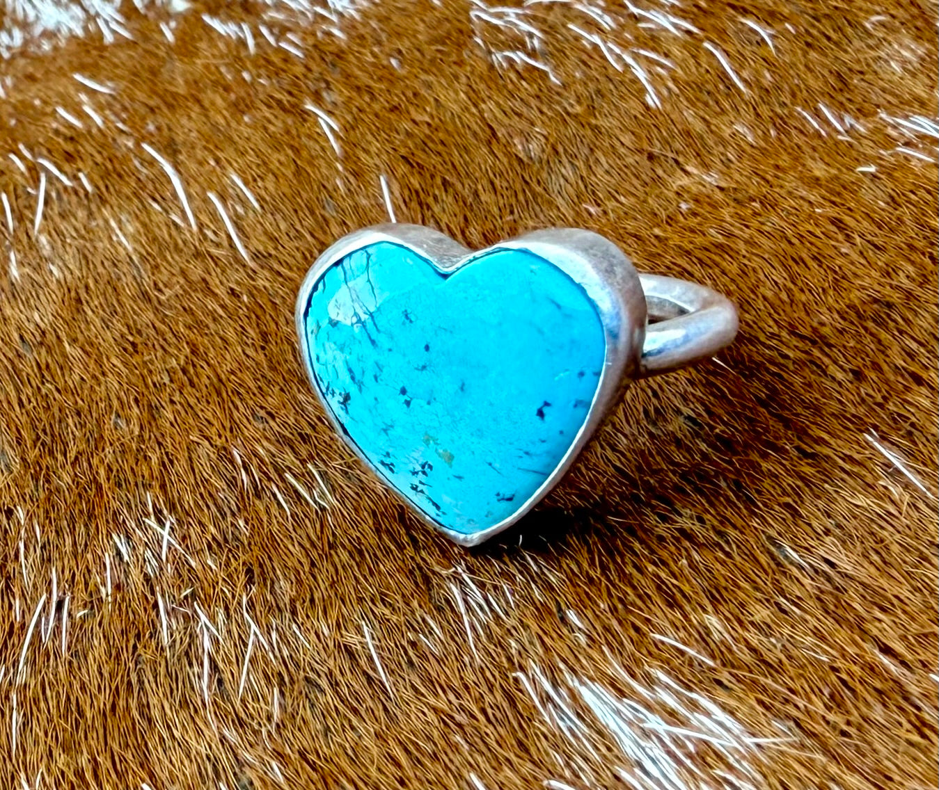 Kingman Turquoise Heart Ring