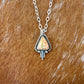 Mexican Fire Opal necklace with silver flare
