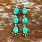 Sonoran Gold Turquoise Dangle Stud Earrings