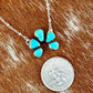 Mini Natural Lone Mountain Turquoise Necklace