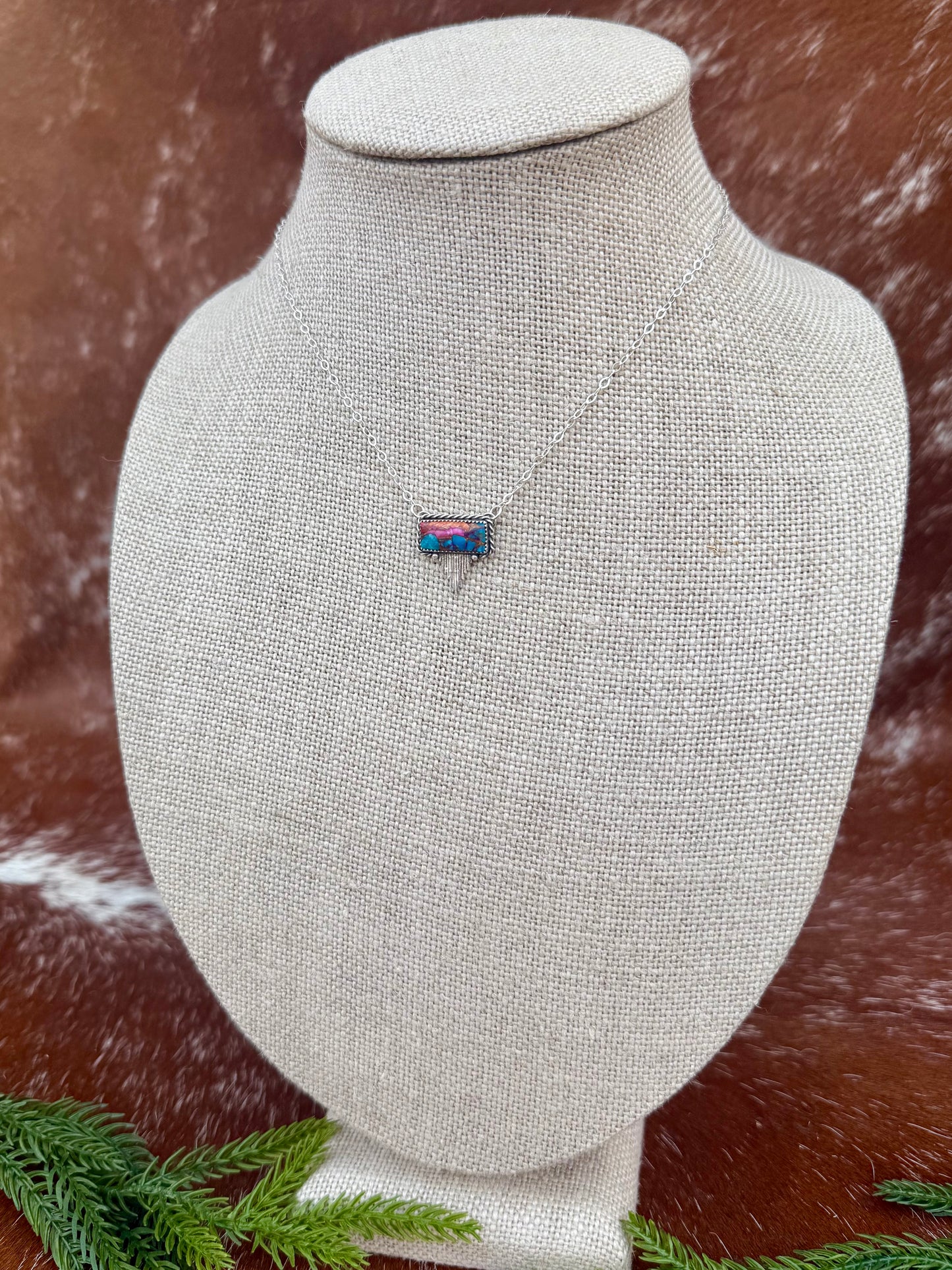 Kingman composite stone with Silver Flare