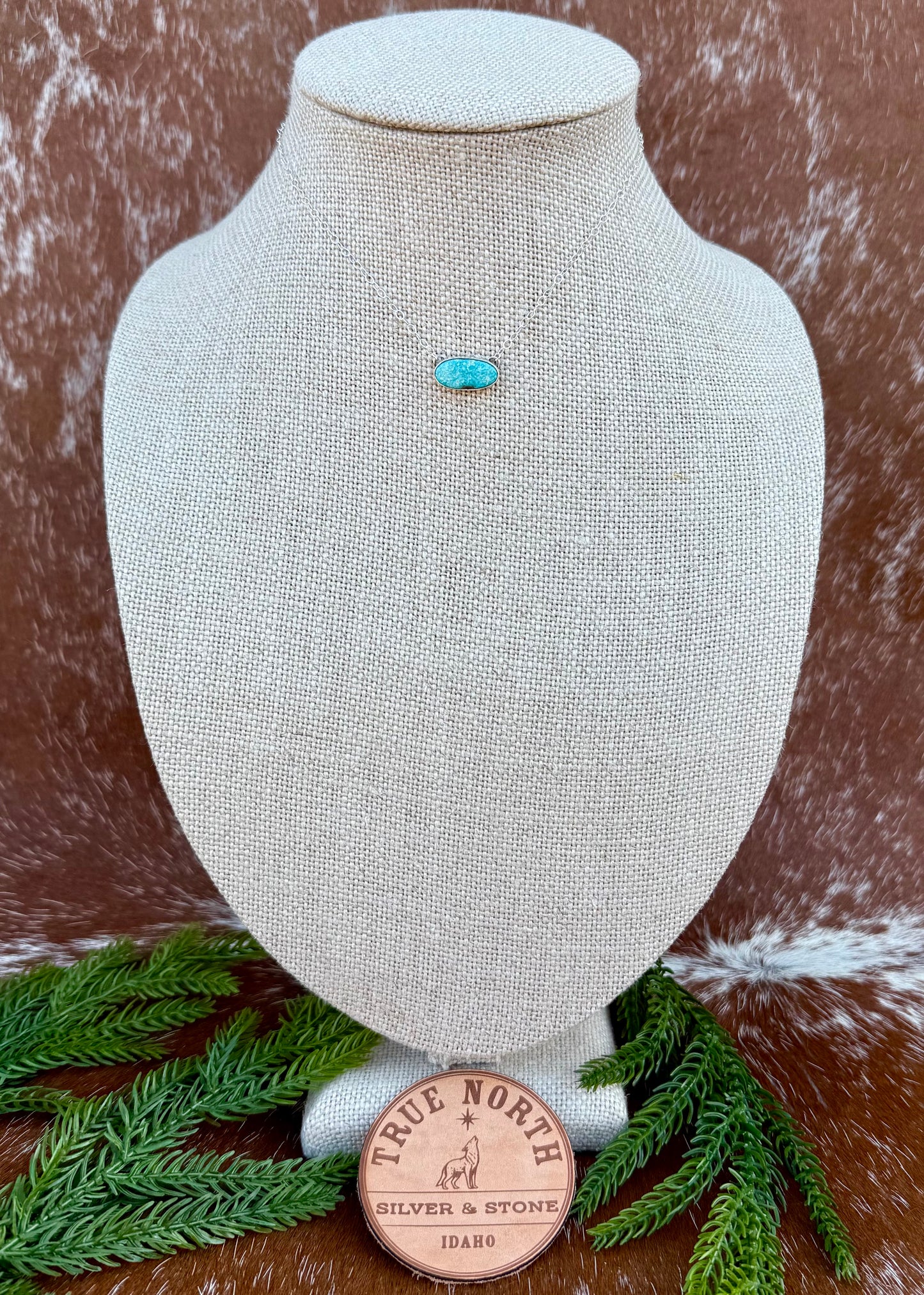 Whitewater Turquoise Bar Necklace
