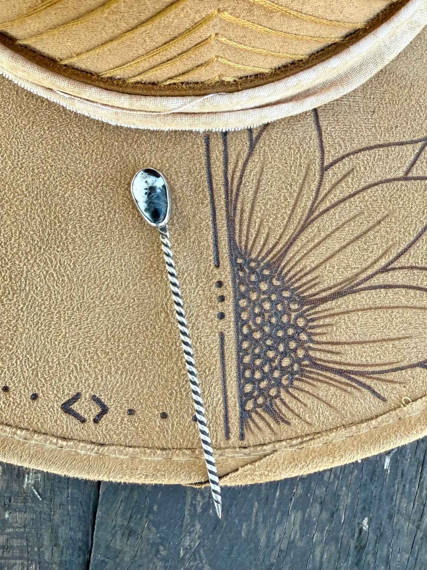 White Buffalo Hat Pin