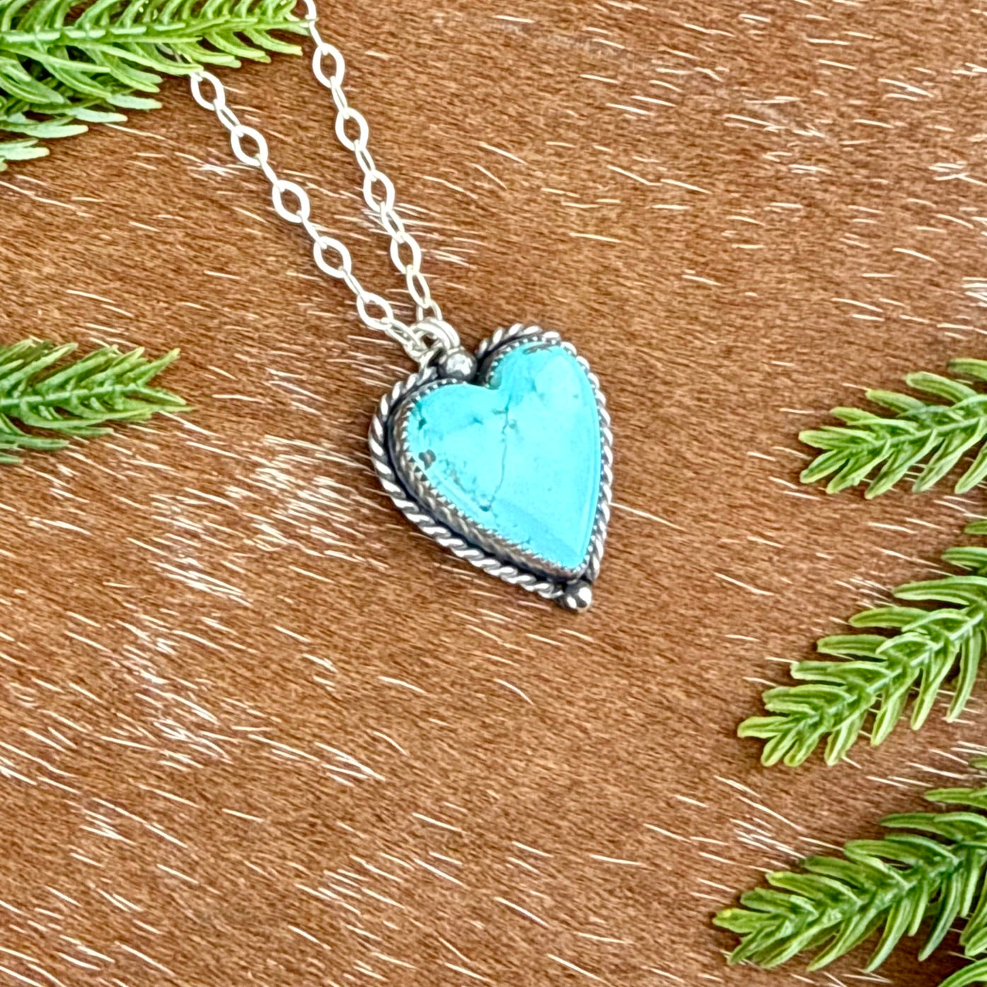 Sierra Nevada Turquoise heart necklace