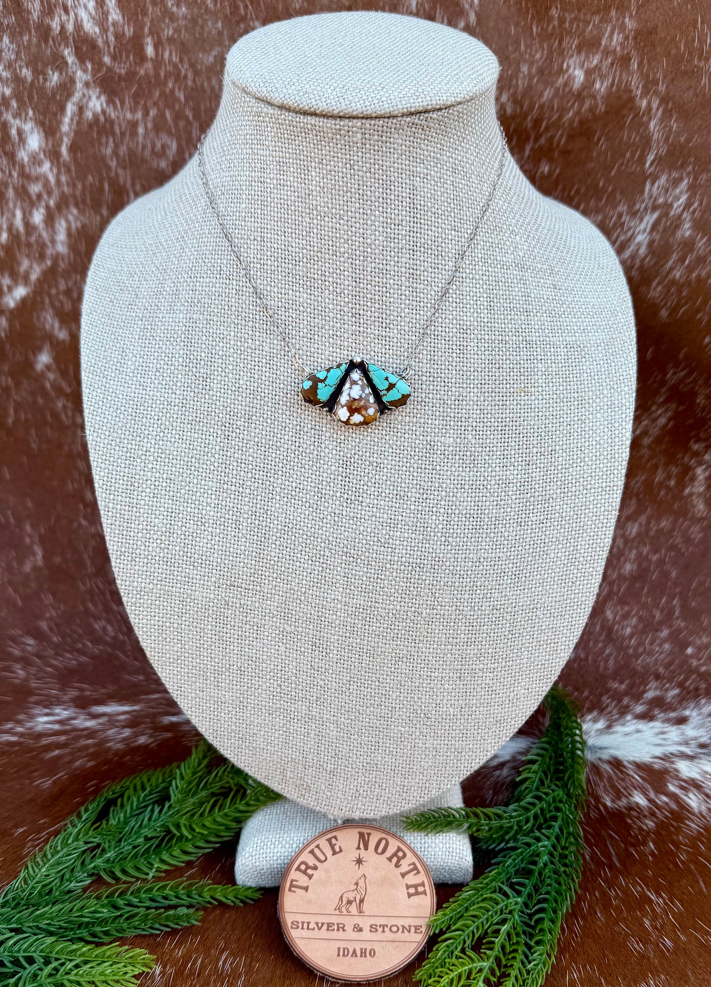 Number 8 Turquoise & Wild Horse Necklace