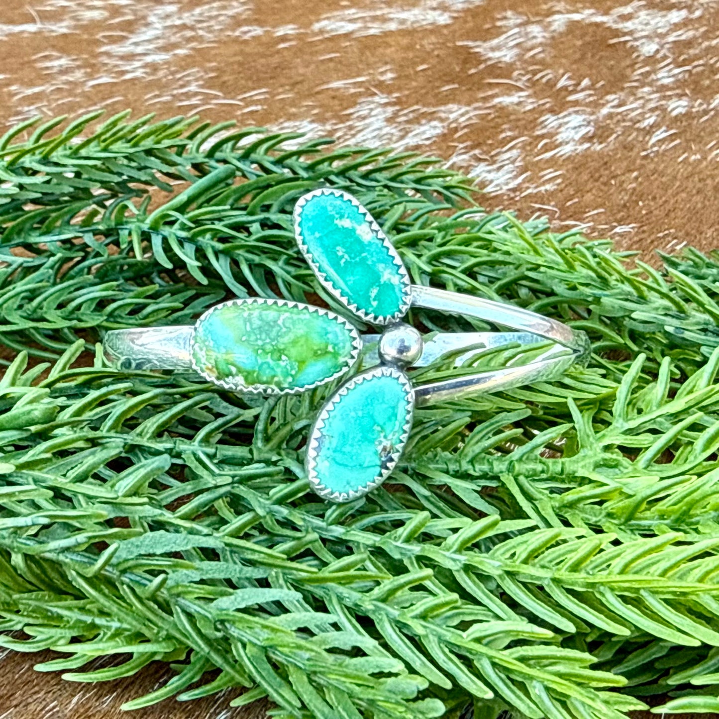 Sonoran Gold Turquoise wrap cuff bracelet