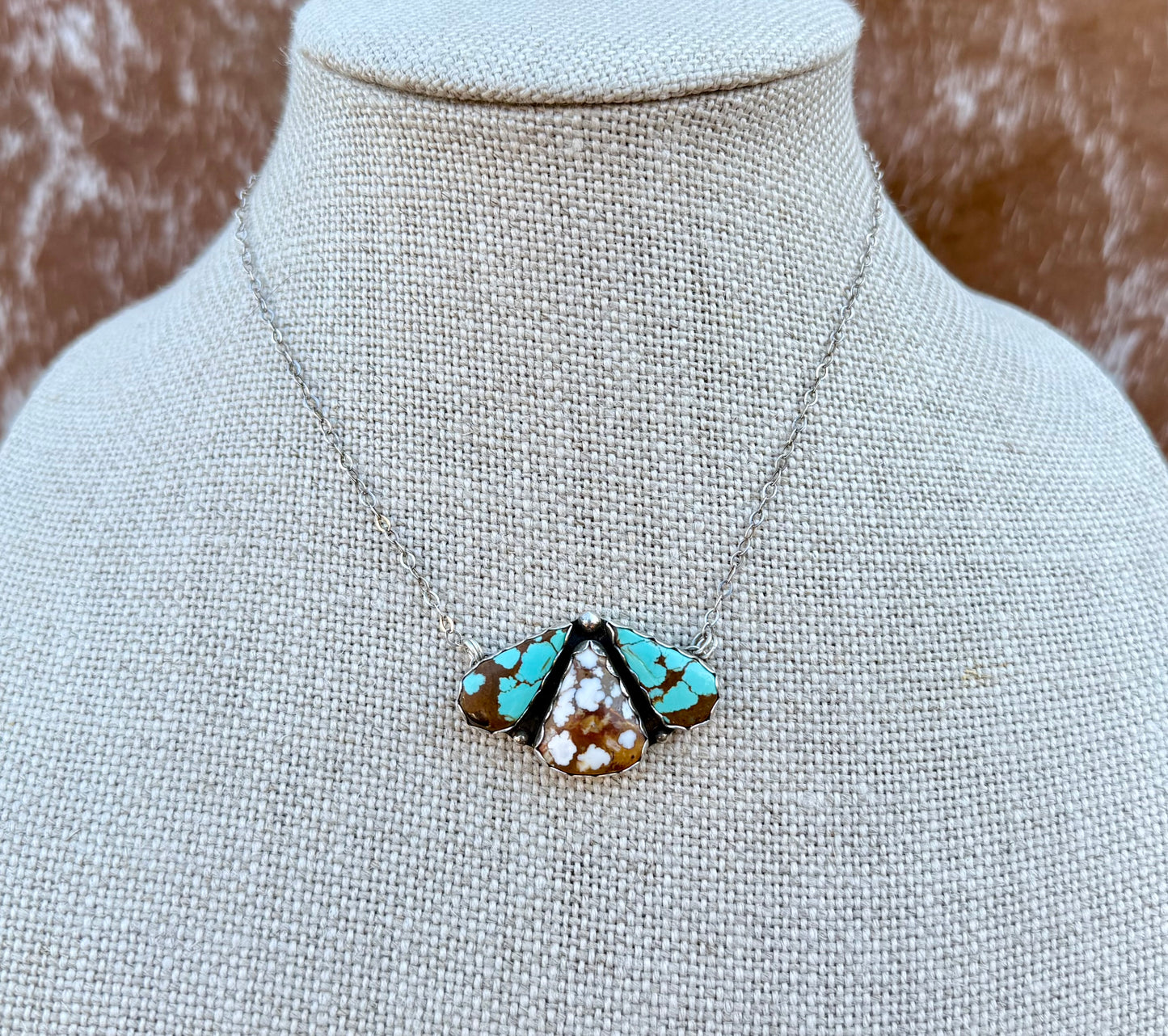 Number 8 Turquoise & Wild Horse Necklace