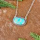 Royston Turquoise oval bar necklace