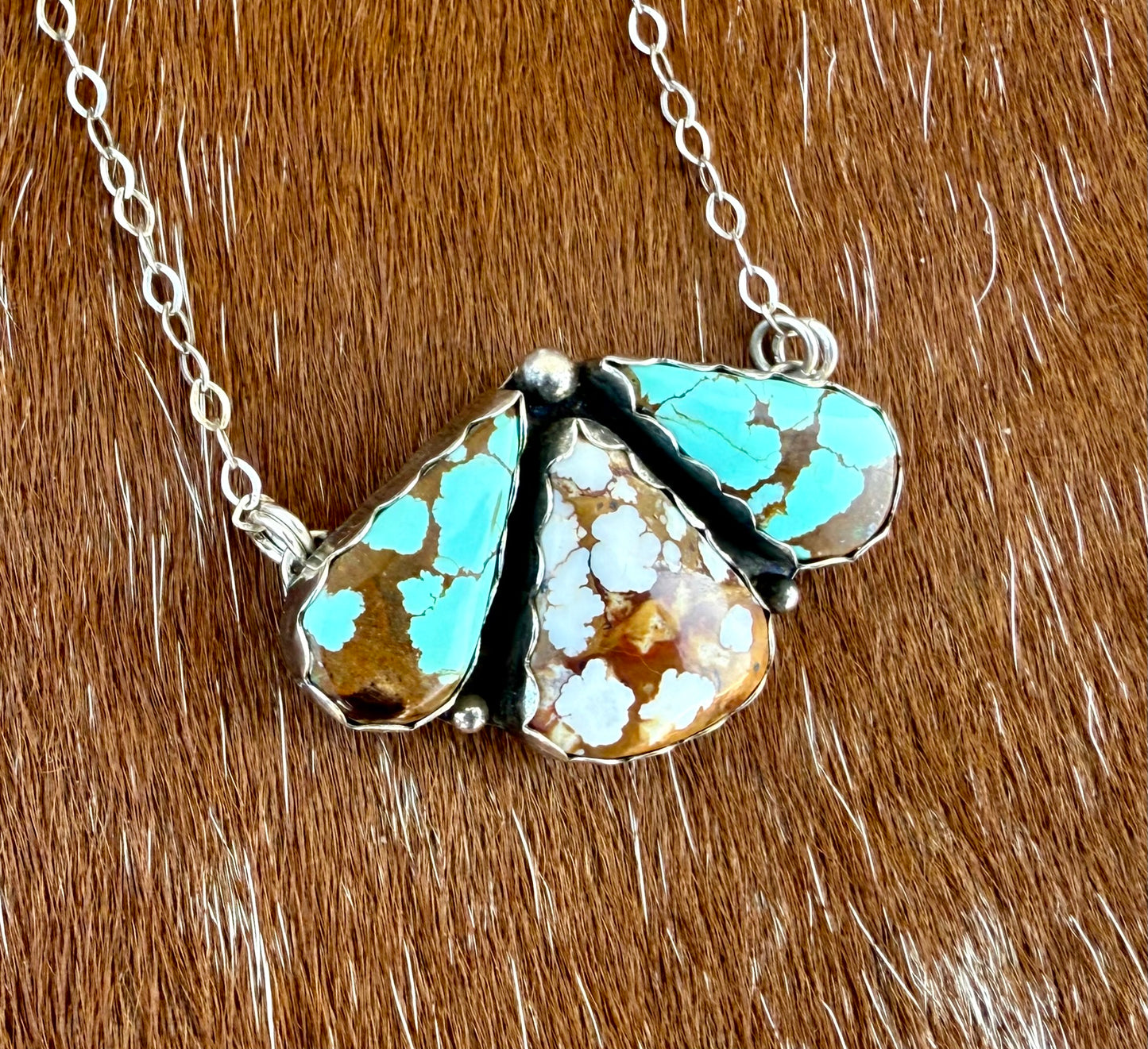 Number 8 Turquoise & Wild Horse Necklace