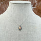 Mexican Fire Opal necklace with silver flare